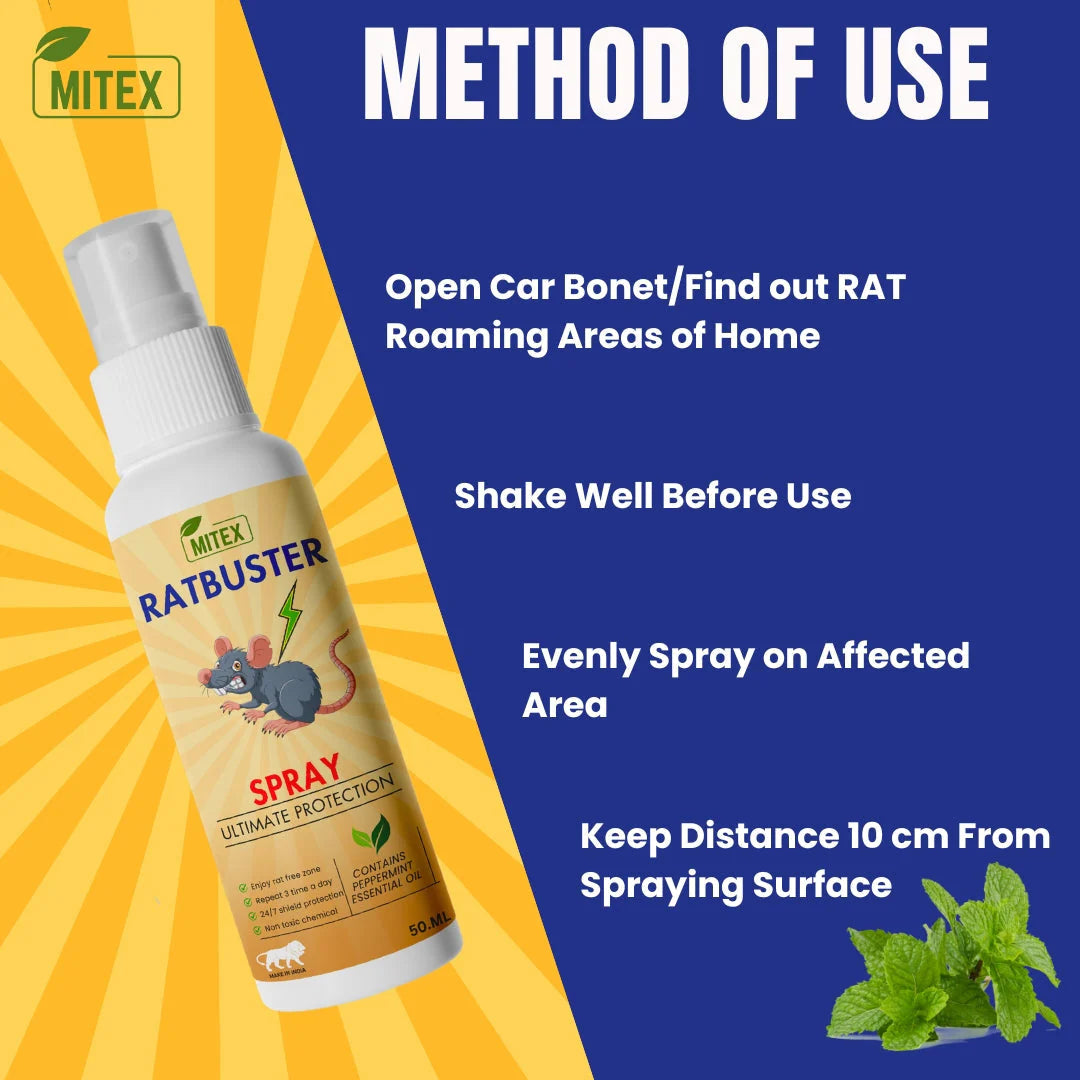 Ratbuster Spray Prevents Rat Attacks