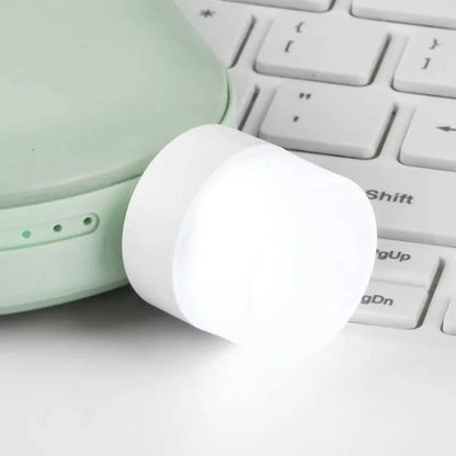 2 Pcs USB Mobile Small Round Light