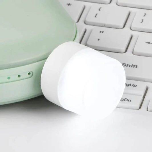 2 Pcs USB Mobile Small Round Light
