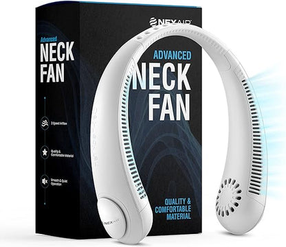 Portable Neck Fan -3 Speed Rechargeable Bladeless Neck Cooler