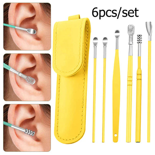 6Pcs Ear Wax Removal Kit Ear Wax Cleaning Tool